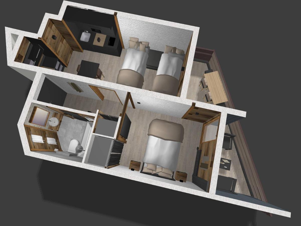 Les Cerfs - Appartement & Studio - Anzère Exterior foto